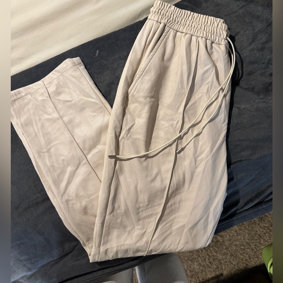 JONATHAN SIMKHAI TAY VEGAN LEATHER JOGGERS - Picture 3 of 5